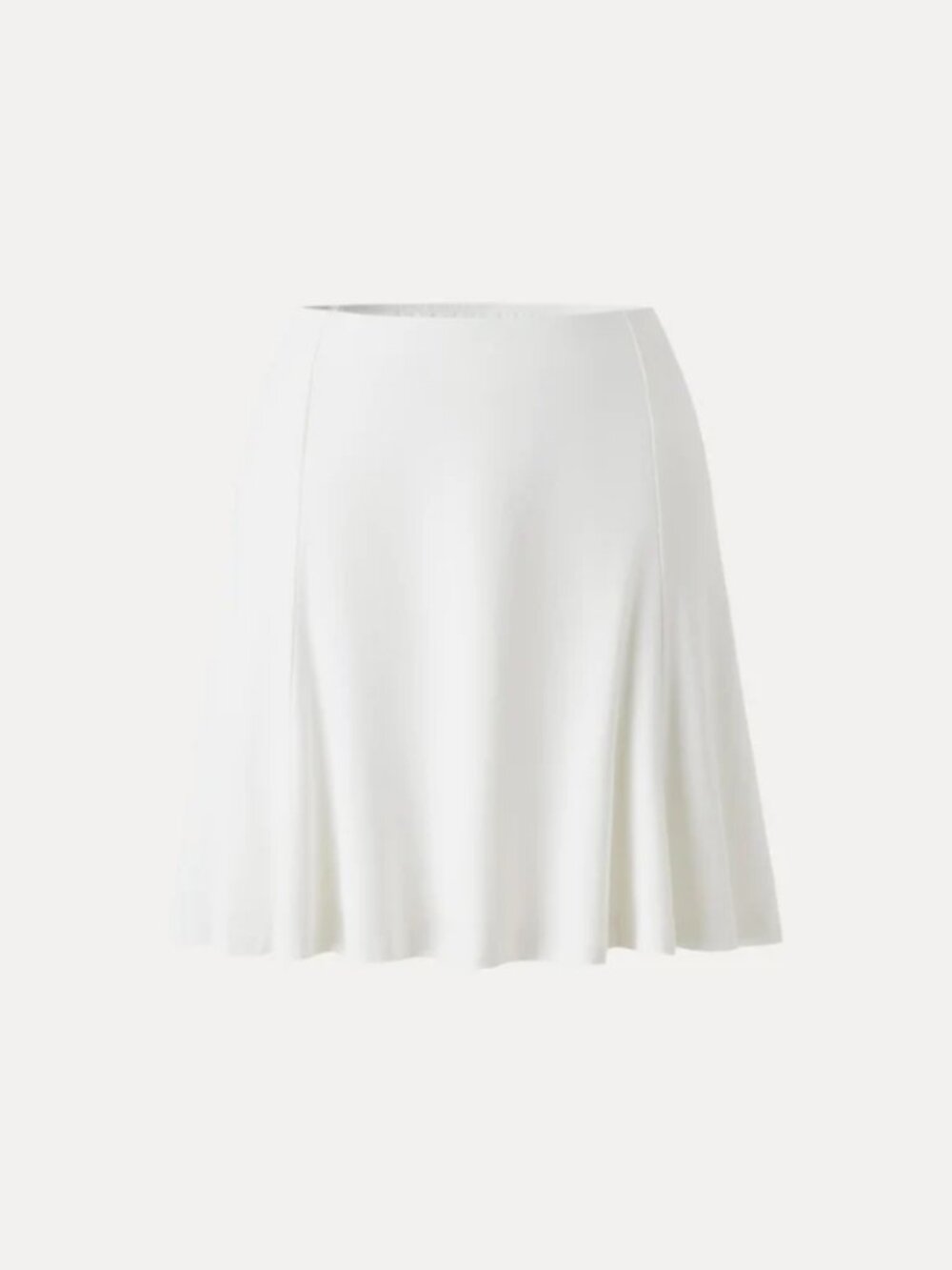 SkinKiss Essential Circle Flared Summer Mini Skirt - Pure White